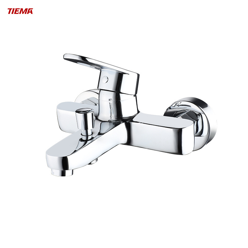 TIEMA Wall Mounted Bathroom Shower Mixer Brass Waterfall Bathtub Zinc Faucet