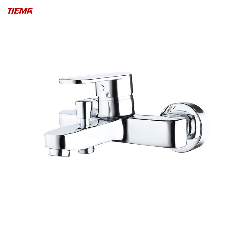 TIEMA Wall Mounted Bathroom Shower Mixer Brass Waterfall Bathtub Zinc Faucet