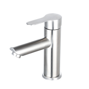 TIEMA SUS 304 Stainless steel Tap Bathroom nickel Brushed Torneira Sink Basin Faucet