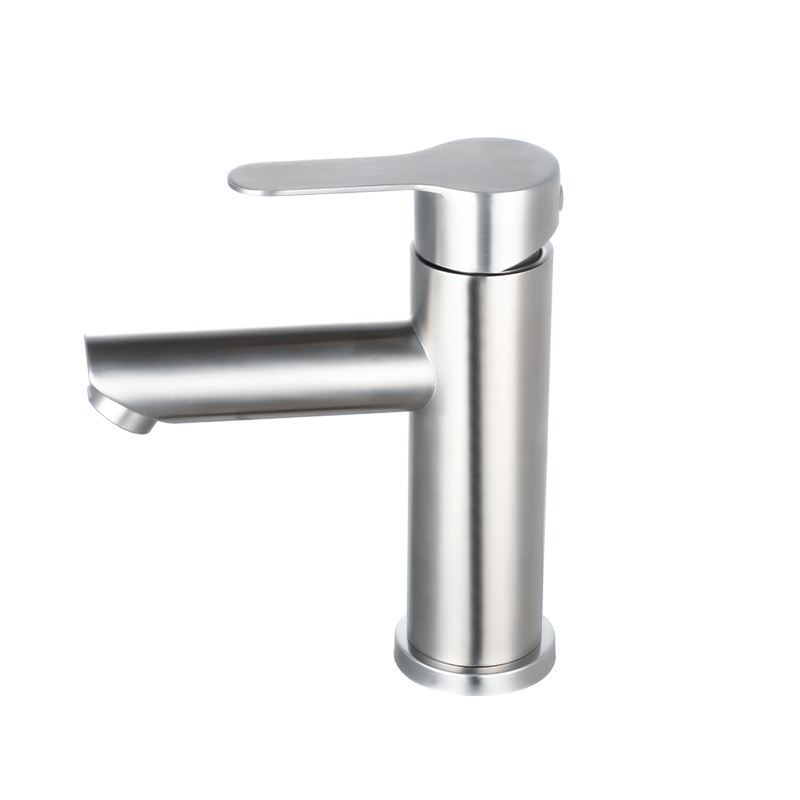 TIEMA SUS 304 Stainless steel Tap Bathroom nickel Brushed Torneira Sink Basin Faucet