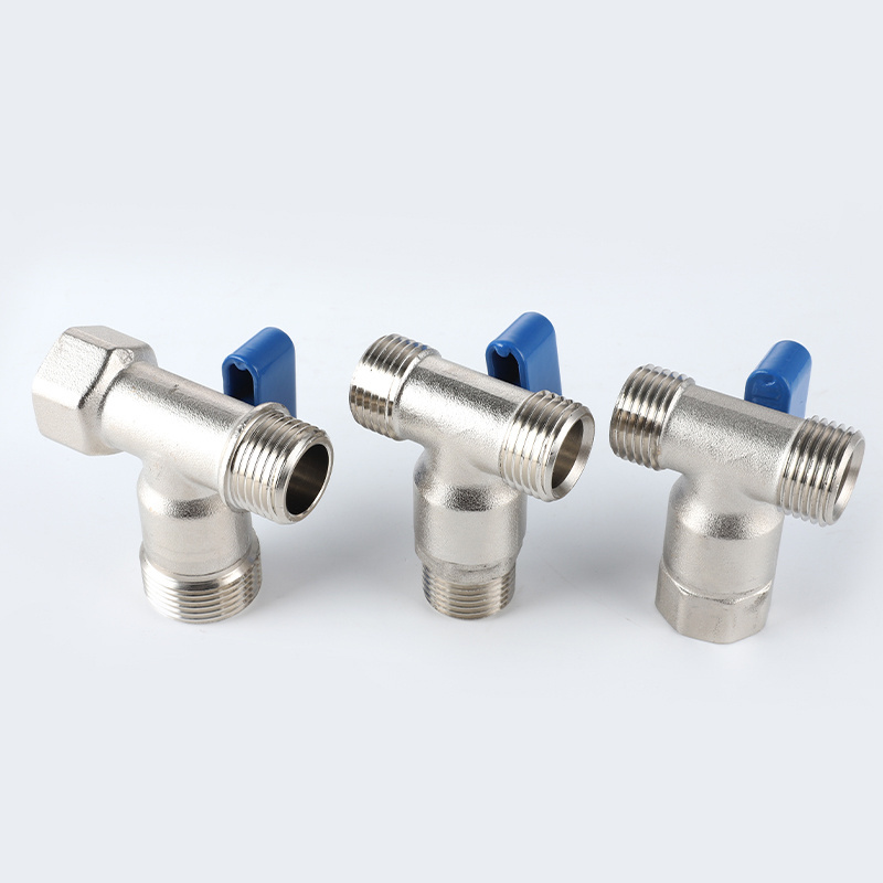 Bathroom Toilet High Quality Hydraulic Butterfly Handle Brass Angle Check Valve Stop Ball Valves