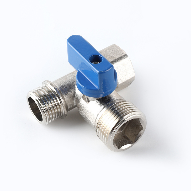 Bathroom Toilet High Quality Hydraulic Butterfly Handle Brass Angle Check Valve Stop Ball Valves