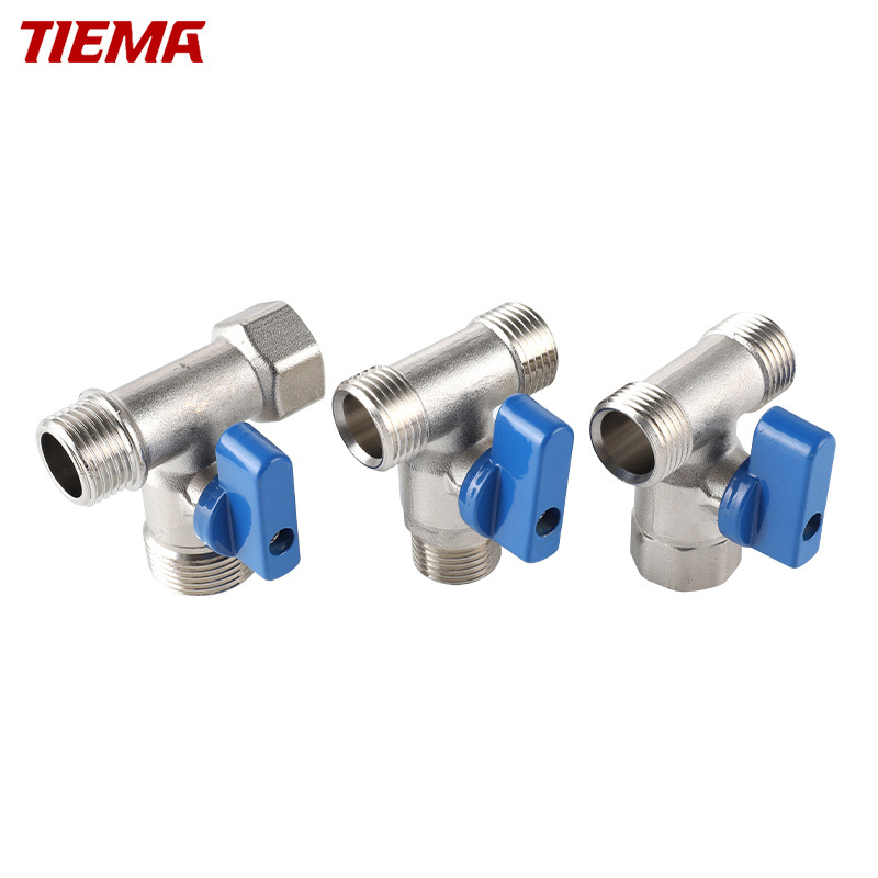 Bathroom Toilet High Quality Hydraulic Butterfly Handle Brass Angle Check Valve Stop Ball Valves