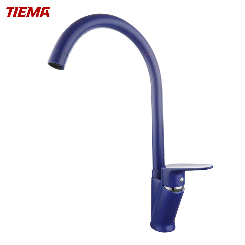 ISO9001good quality blue color kitchen sink mixer industrial kitchen faucet