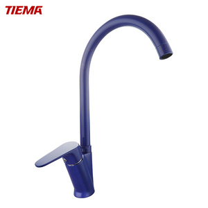 ISO9001good quality blue color kitchen sink mixer industrial kitchen faucet