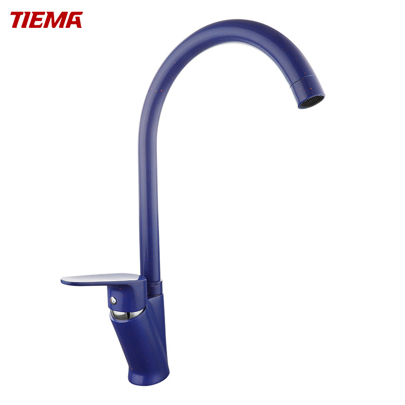 ISO9001good quality blue color kitchen sink mixer industrial kitchen faucet