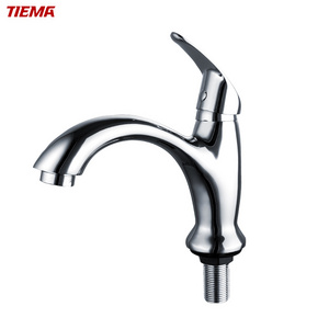 TIEMA Saniary ware fittings faucet deck mounted single hole bibcock cold water brass basin pillar taps