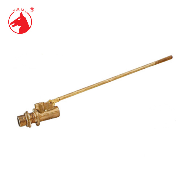 Good price brass orignal color forged male thread water tank floating ball valve