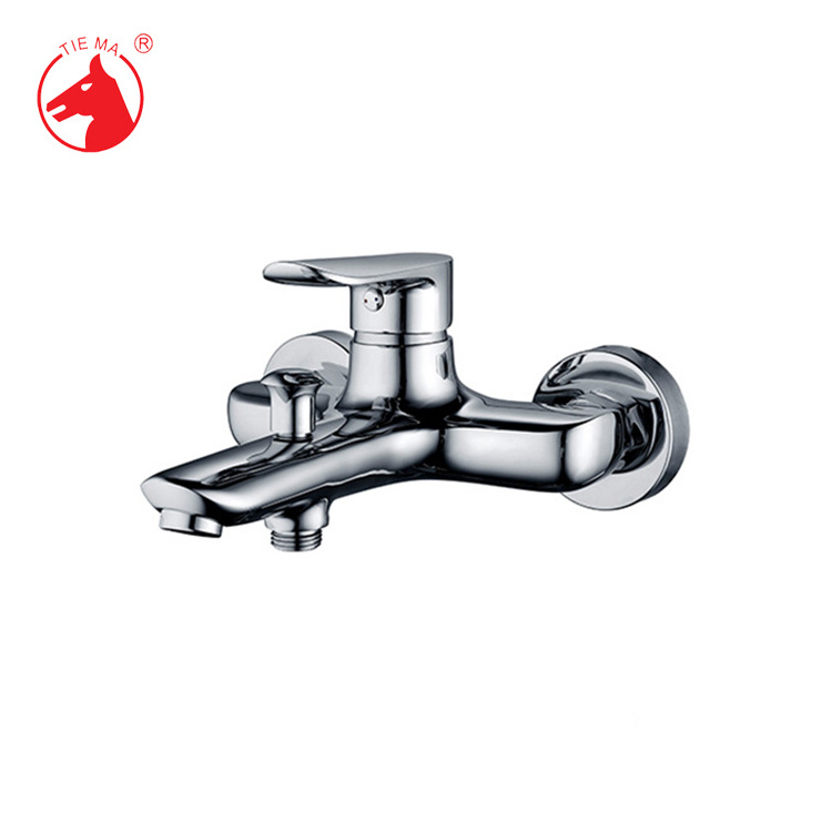 New Design Wanhai Cartridge Brass Material bathroom single modern bathtub faucet shower