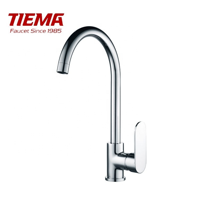 China supplier deck mounted gooseneck kitchen faucet