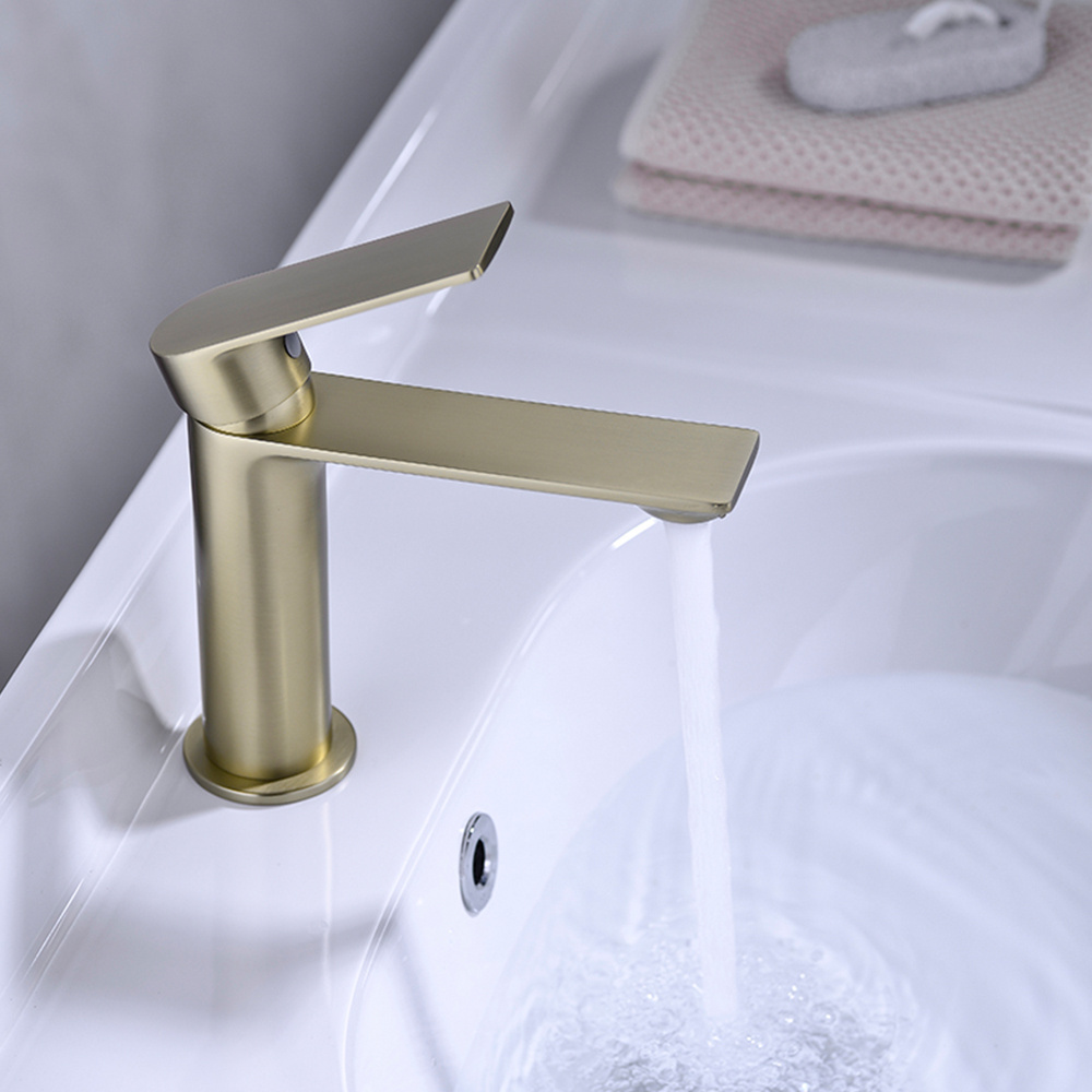 TIEMA hot style brass mixer tpas gold luxury basin faucet taps bathroom faucets