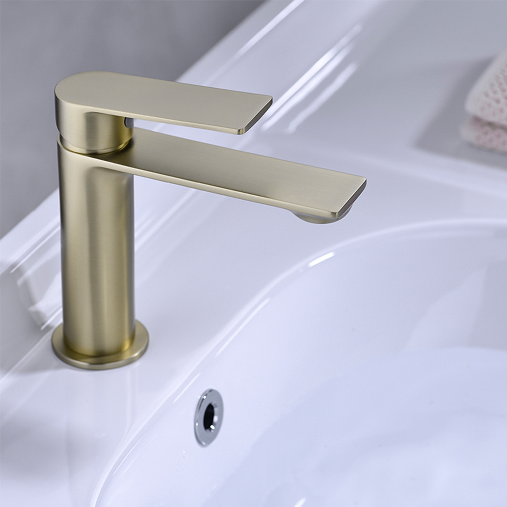 TIEMA hot style brass mixer tpas gold luxury basin faucet taps bathroom faucets