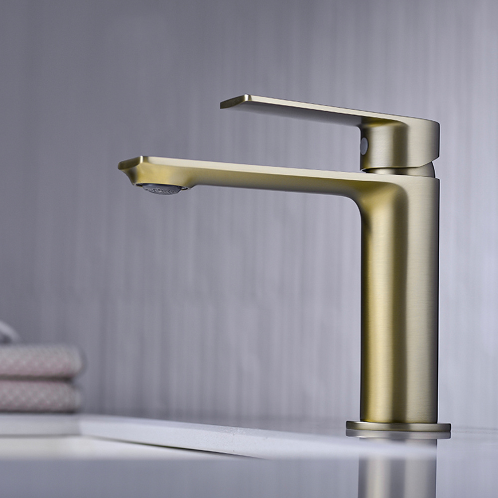 TIEMA hot style brass mixer tpas gold luxury basin faucet taps bathroom faucets