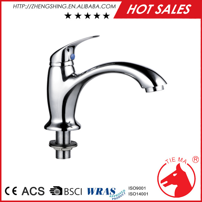 TIEMA Saniary ware fittings faucet deck mounted single hole bibcock cold water brass basin pillar taps