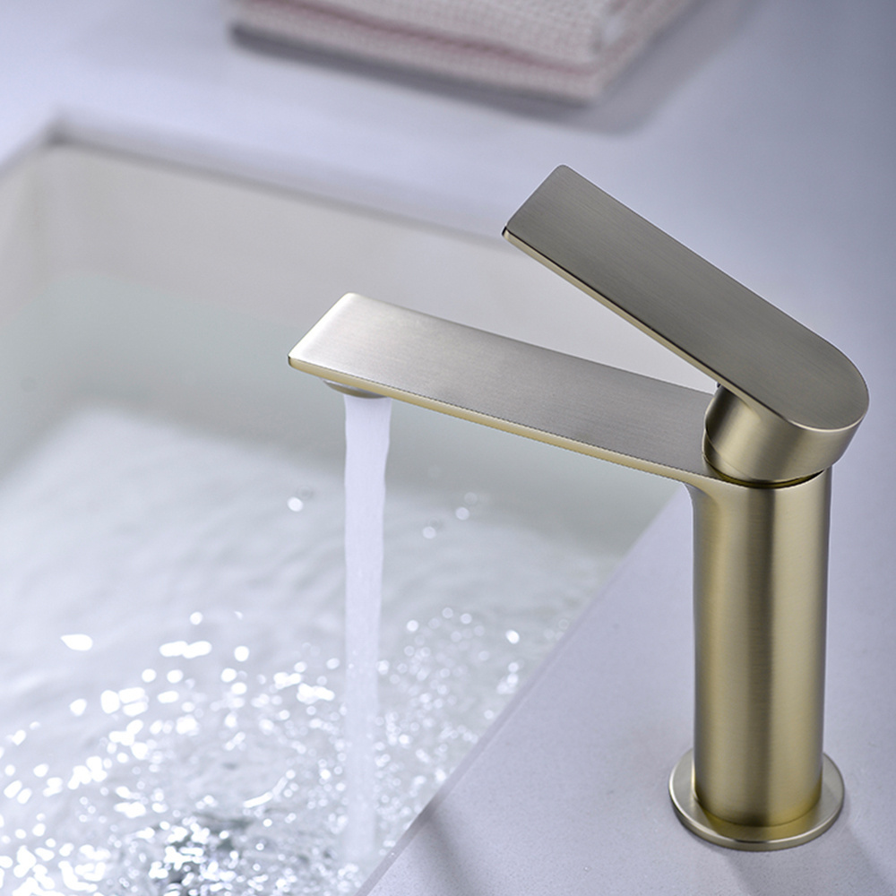 TIEMA hot style brass mixer tpas gold luxury basin faucet taps bathroom faucets