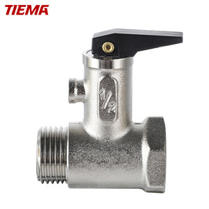 Hot Selling Factory Price Brass Nickel Plated Safety Multifunction Valve Water Heater Safety Valve