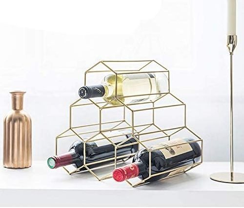 Metal Wine Rack Freestanding,Tabletop Wine Rack Holder,Countertop Wine Bottle Holder for Wine Cellar Bar Cabinet