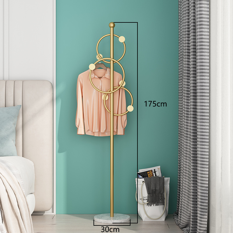 Luxury Modern Coat Rack Floor Room Small Metal Hanger Stand Scarf Rack