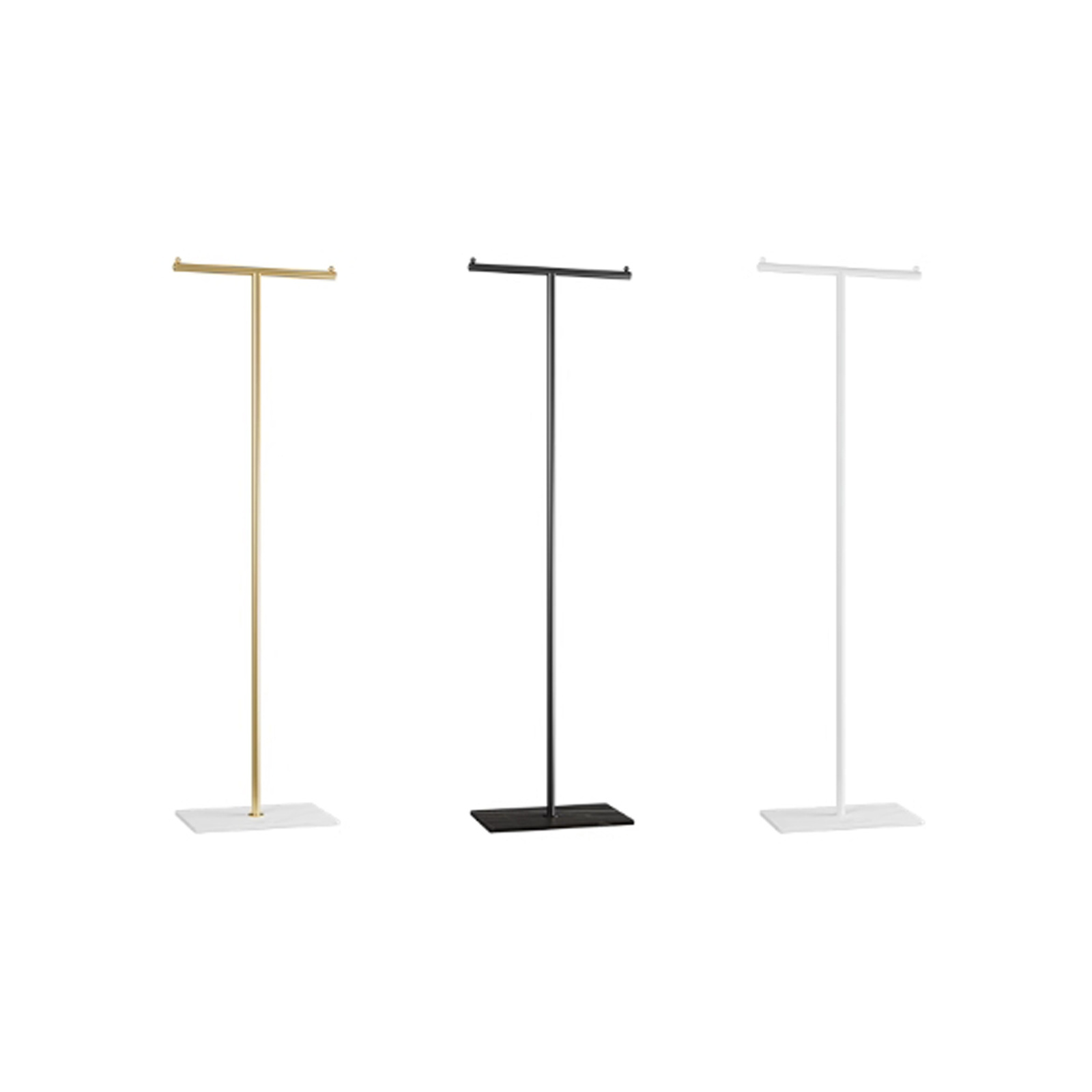 New Type Top Sale Luxury Standing Marble Base Clothes Hanger Hat Coat Rack