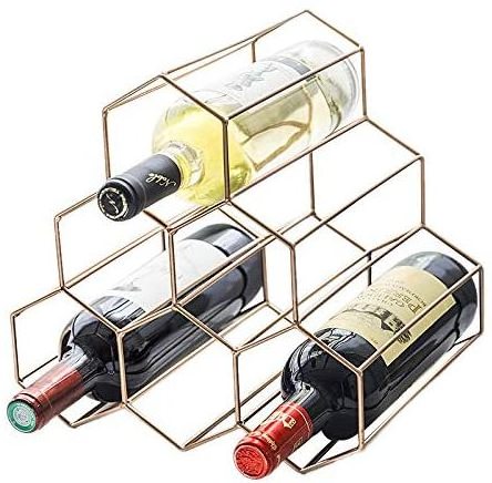 Metal Wine Rack Freestanding,Tabletop Wine Rack Holder,Countertop Wine Bottle Holder for Wine Cellar Bar Cabinet