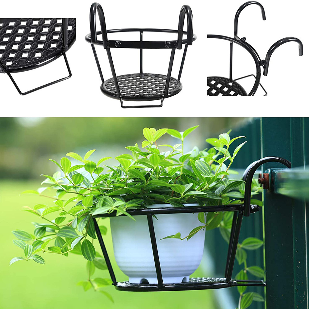 Versatile Metal Plants Stand  Hanging Baskets Flower Pot Holder Hanger Mid Century Modern plant hanger for Patio Garden