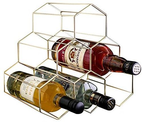 Metal Wine Rack Freestanding,Tabletop Wine Rack Holder,Countertop Wine Bottle Holder for Wine Cellar Bar Cabinet