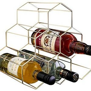 Metal Wine Rack Freestanding,Tabletop Wine Rack Holder,Countertop Wine Bottle Holder for Wine Cellar Bar Cabinet