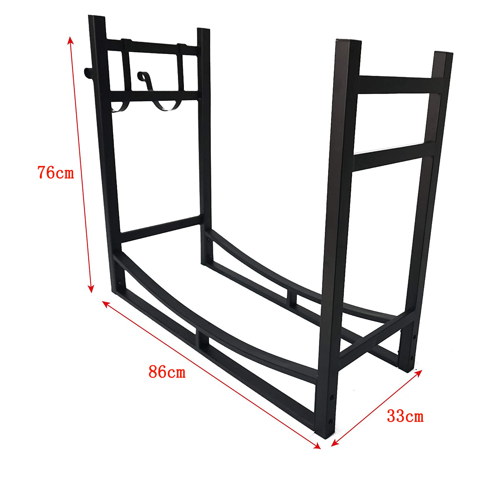 High Quality for Indoor Outdoor Fire Pit Steel Wood Storage Accessory Firewood Log Rack & Tool Set