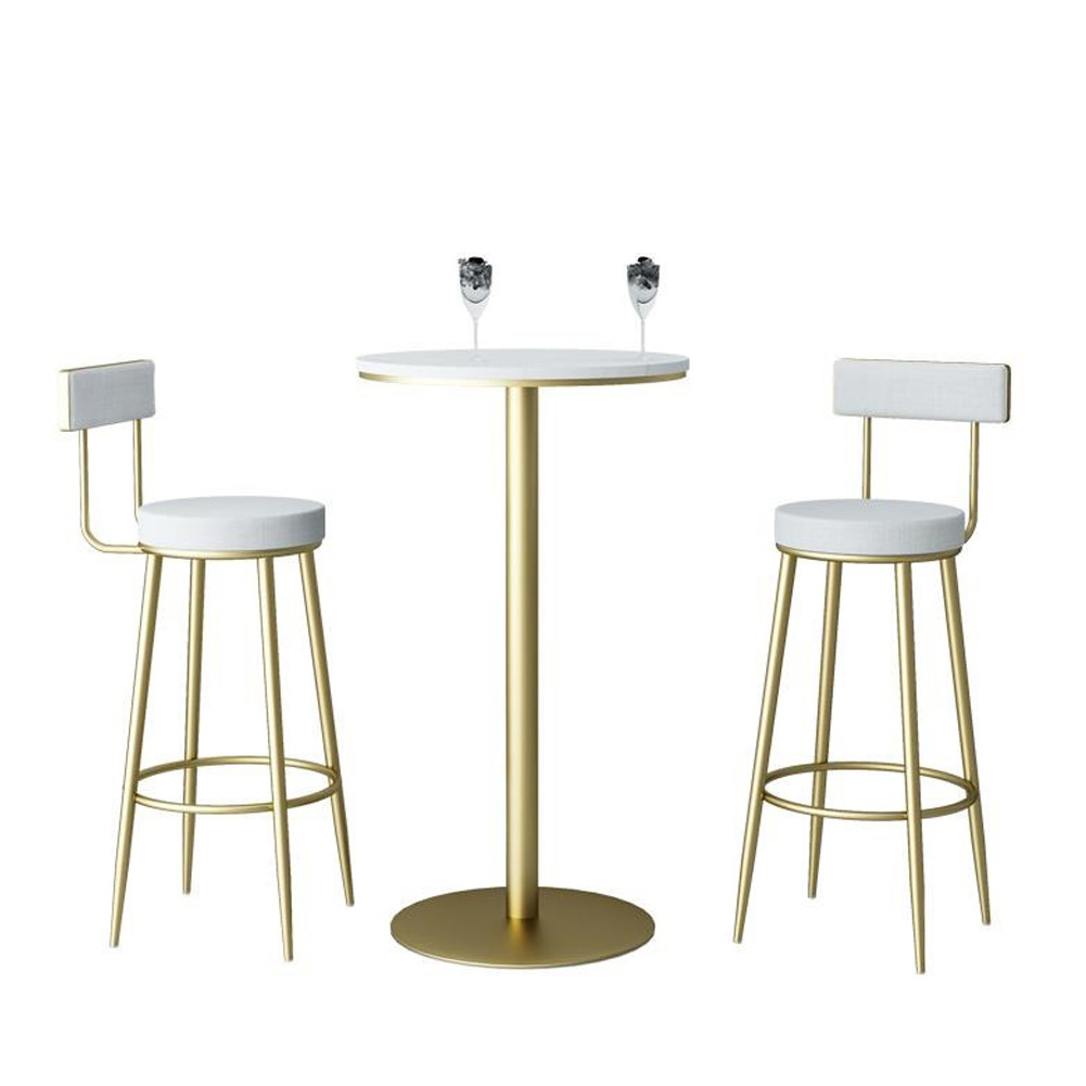 Bar Stools New Home Tall Nordic Metal Luxury Gold Velvet Kitchen High Chair Cheap Bar Stools High Chair for Bar Table