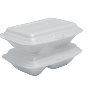 Disposable PS foam food plate/tray/container/box with lid for take away new product ideas 2024 wholesale