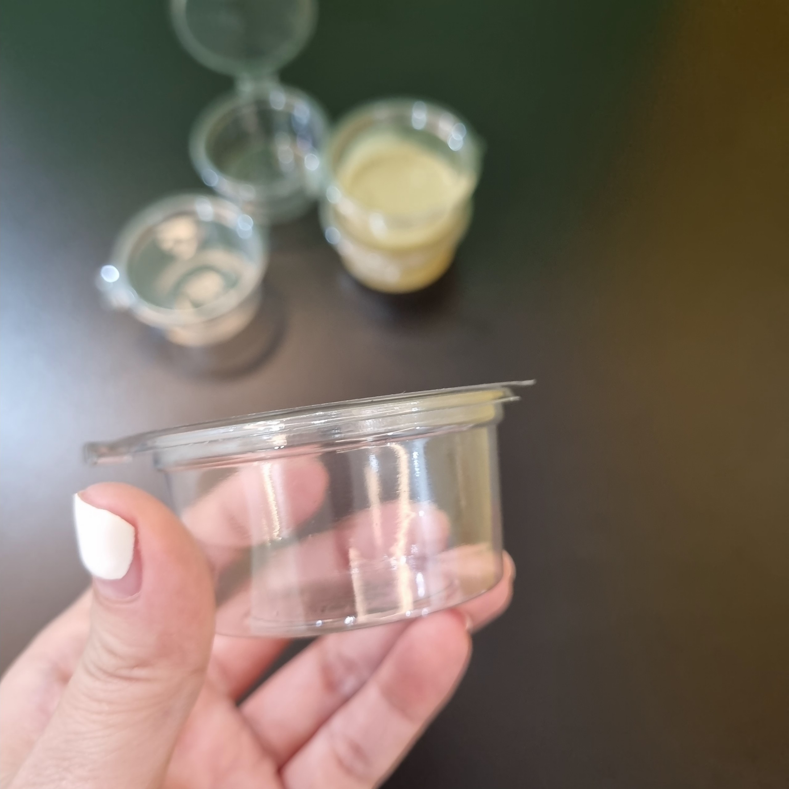 Factory cheap price small sauce containers 2 oz PET plastic disposable transparent clear amazon products top selling 2024