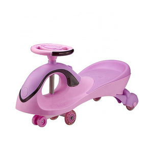 Wholesale children's twist toys 1-3 year old baby universal wheel yoyo car with light and music baby swing ride on car