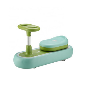 Children twisting car baby toy sliding round-round wheel anti-side flip-flop adults can sit in the girl car swing car.