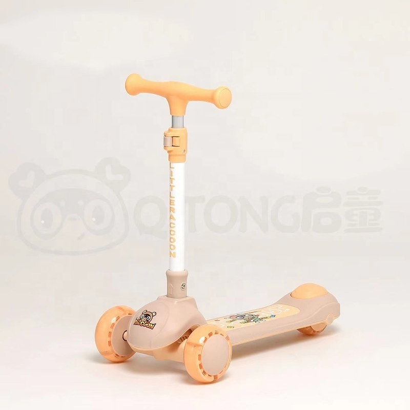 EU warehouse portable kids kick scooter push electric luminous wheel boys girls gift baby skateboard for child E foot scooter