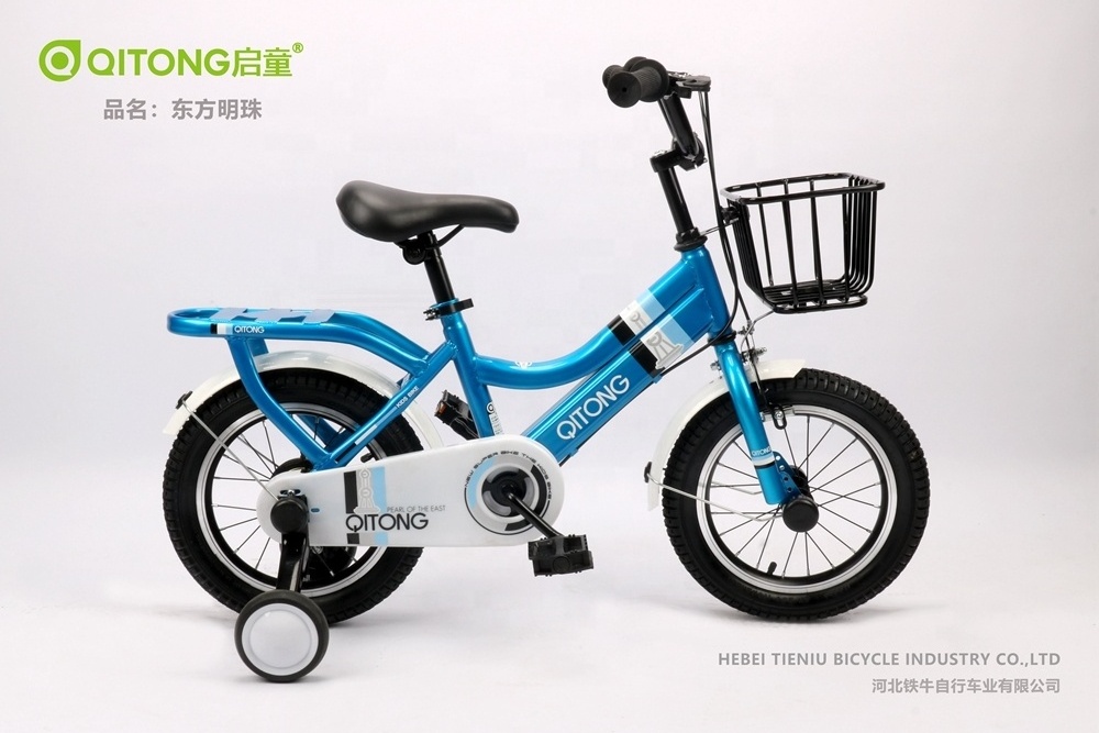 qitong kids bike oem rear 3 wheels bicycle child toddler 4 wheel latest small kid bicycle for 4 years old