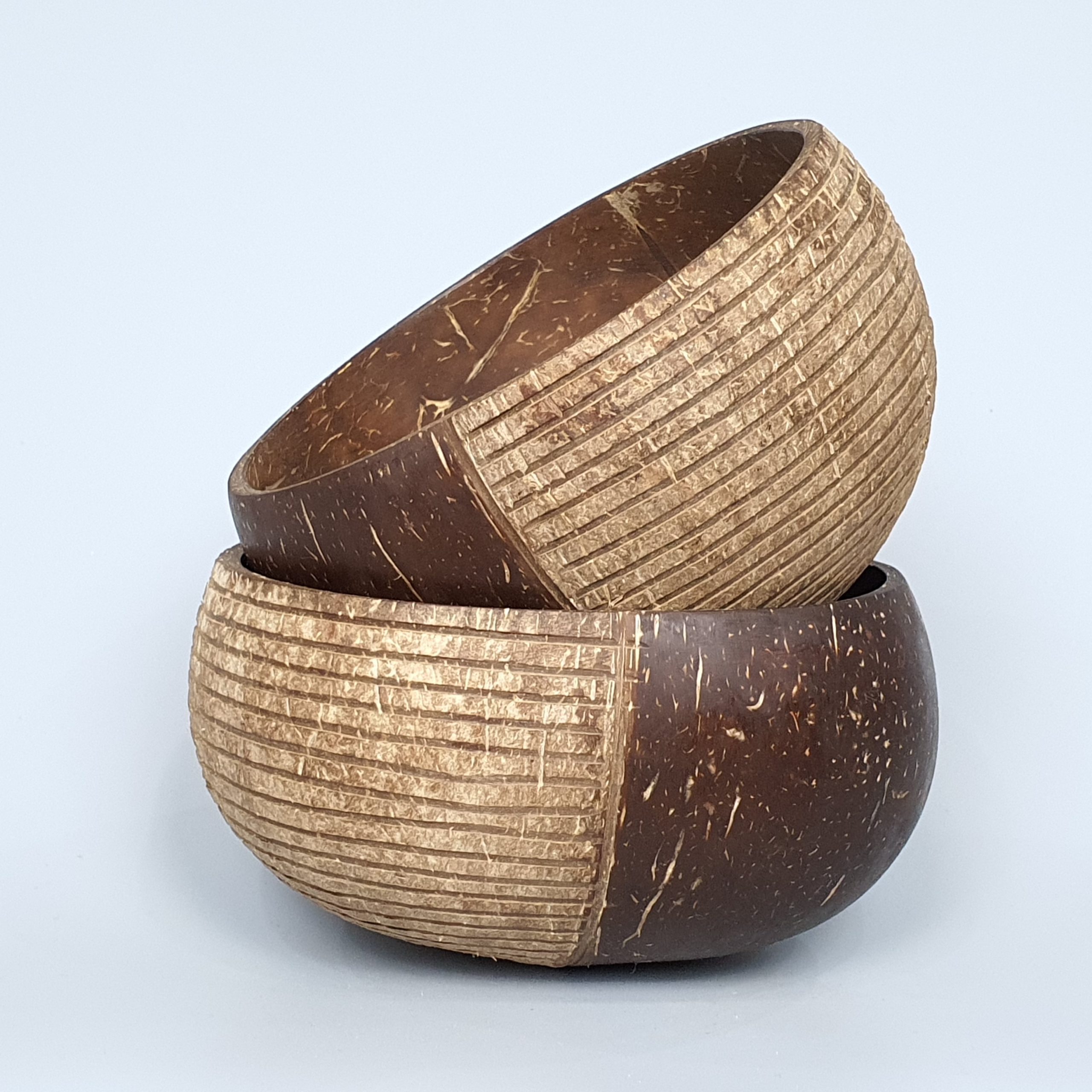 Eco Friendly Natural  Hand Art Carvng Coconut Shell Bowl Organic Half Bulk Wholesale Raw Coconut Shell For Sale