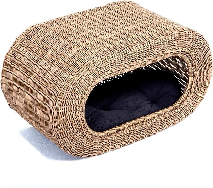 2023's Hottest Pet Accessory: Warm and Sturdy Handwoven Rattan House/Bed for Small Animals from Vietnam