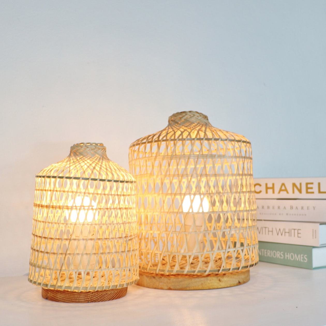 Hot 2023 Vietnam Collection House Decor Handmade Woven Bamboo Lighting Fixture for Boho Chic Home