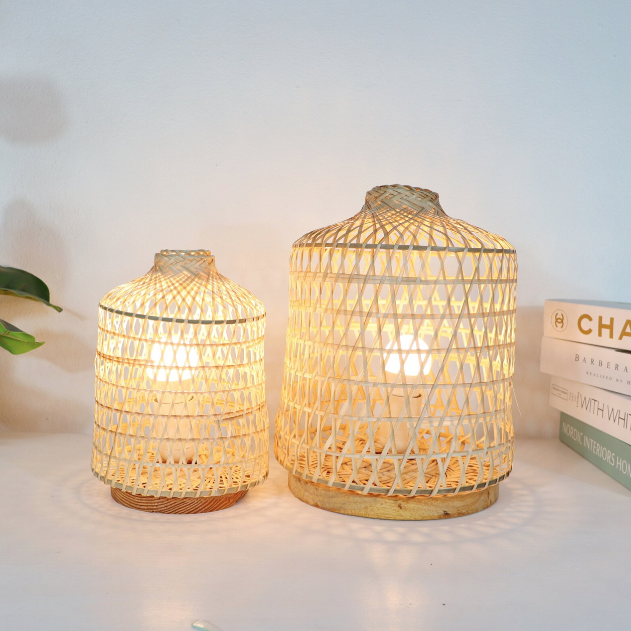 Hot 2023 Vietnam Collection House Decor Handmade Woven Bamboo Lighting Fixture for Boho Chic Home