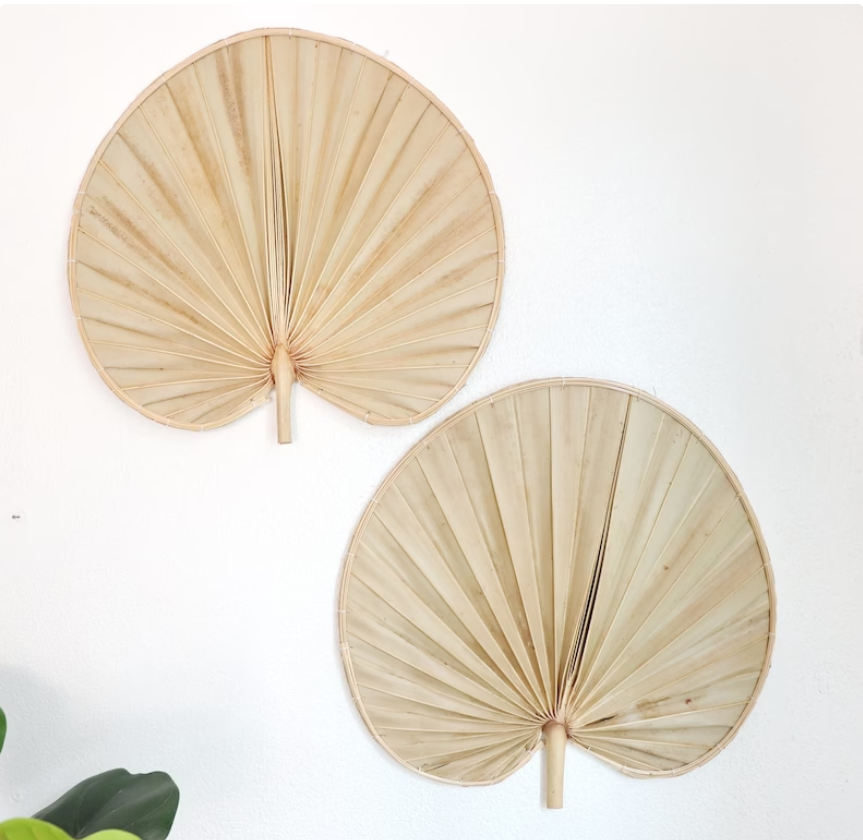 WALL HANGING /Palm Leaf Wall Art Wall Hanging/ Palm Wall Art-Wall fans Decor Wall Decor