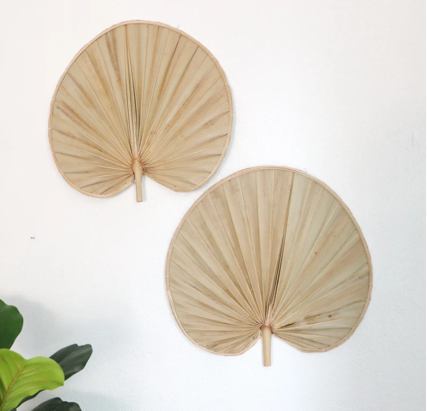 WALL HANGING /Palm Leaf Wall Art Wall Hanging/ Palm Wall Art-Wall fans Decor Wall Decor