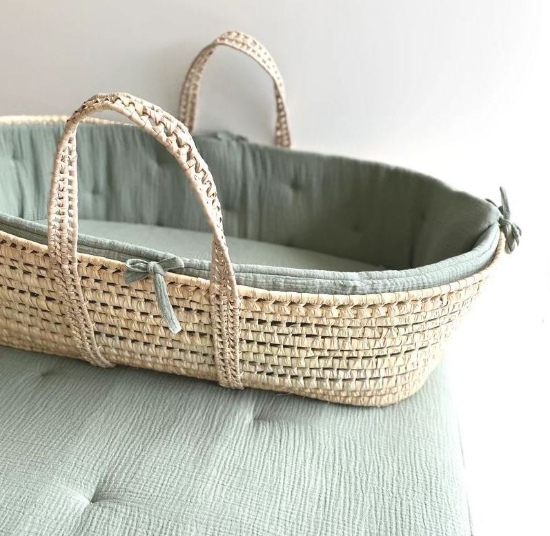 Natural seagrass baby nursery basket woven wicker baskets for baby