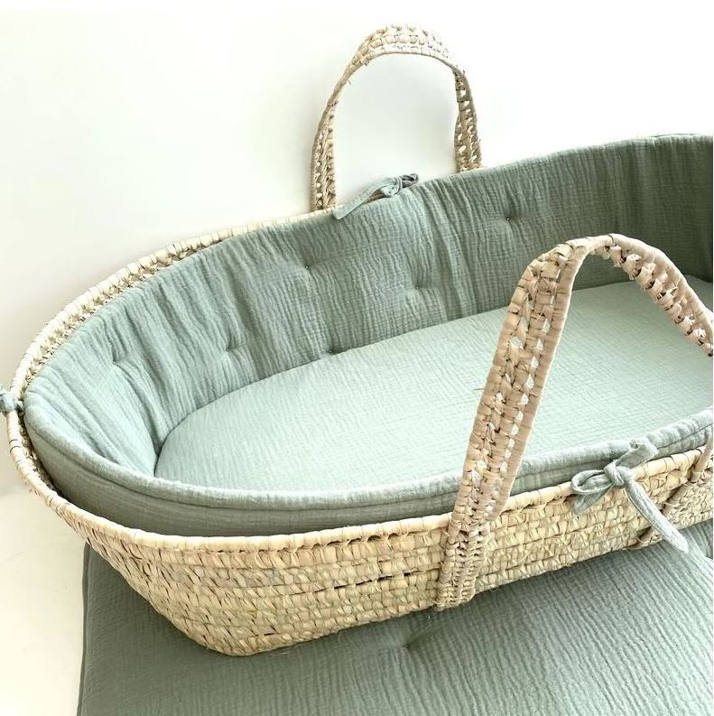 Natural seagrass baby nursery basket woven wicker baskets for baby