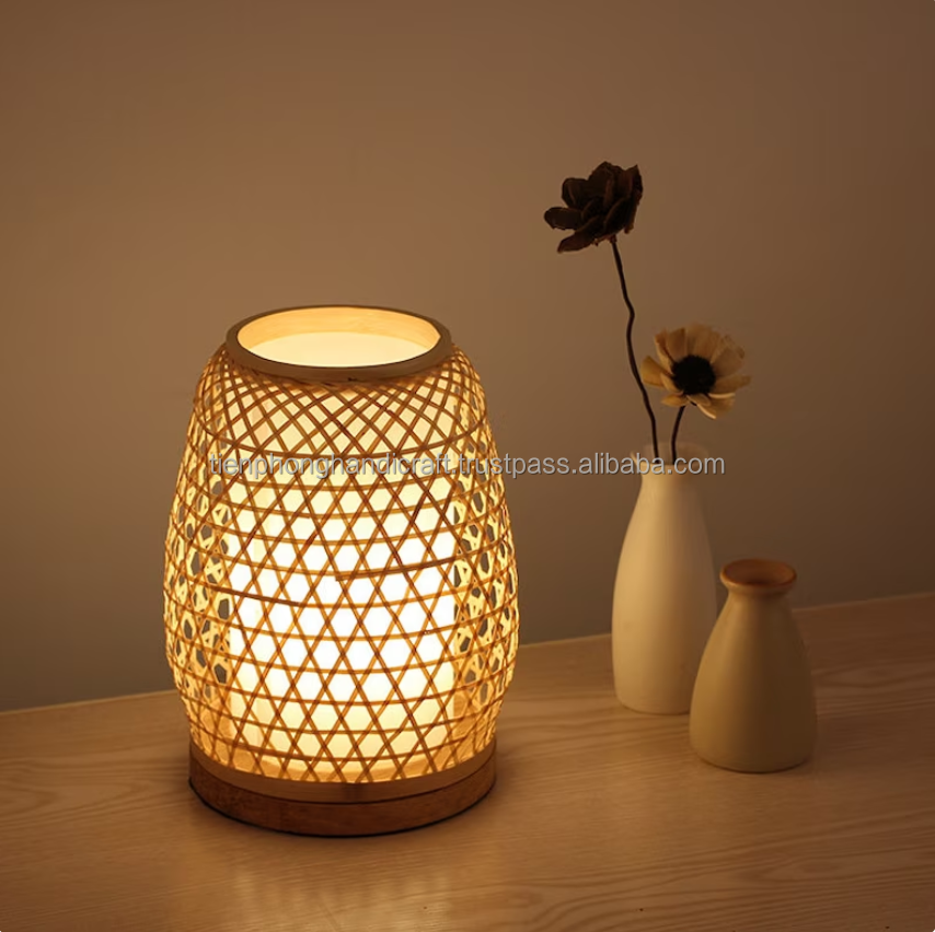 stand covers shades bamboo bed side covers lanterns standing home decor decorative bedside floor table lamps shade rattan lamp