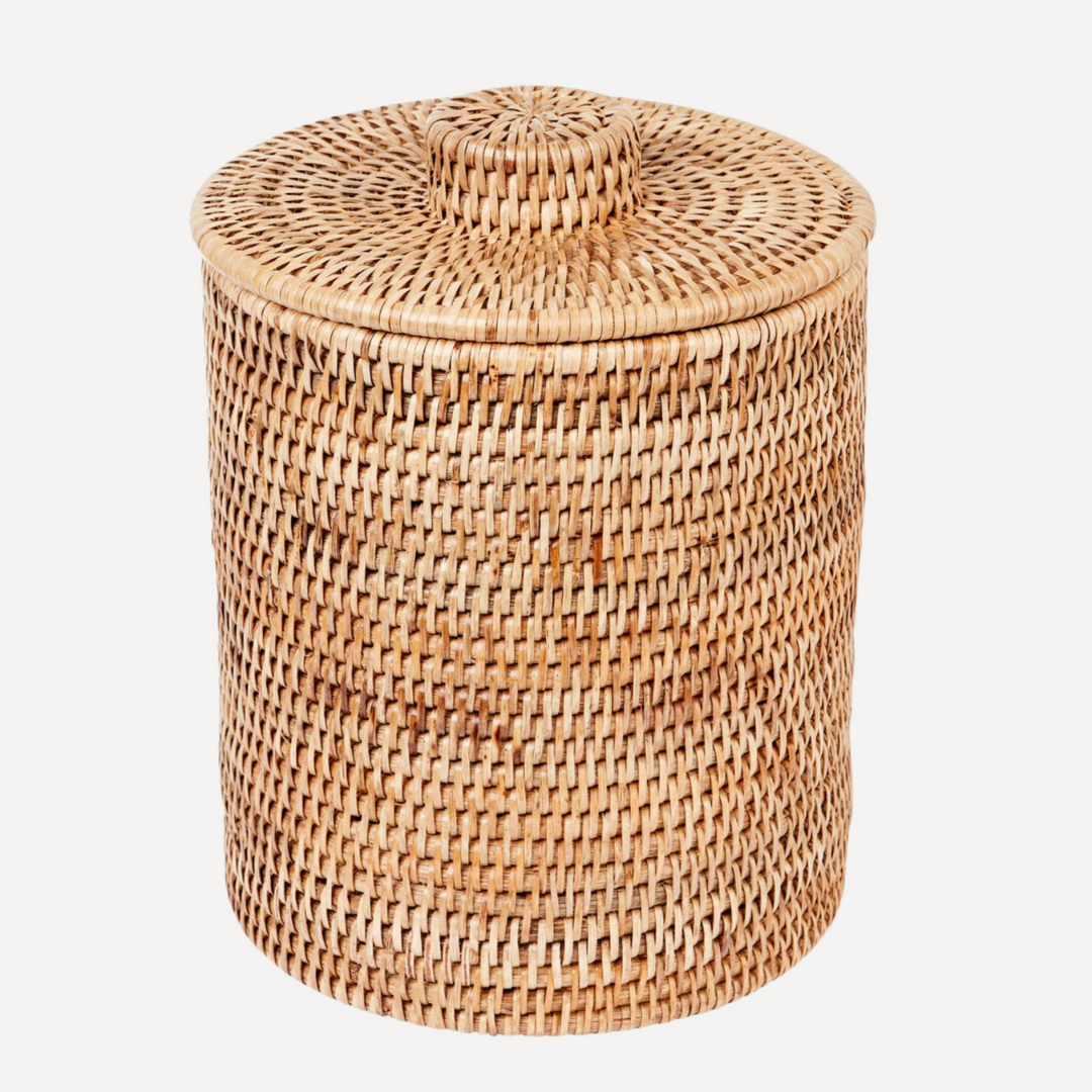 Unbeatable Deals: Simple Basic Rattan Waste Bin for House Decor, Office, Bedroom | Must-Have Home Decor Items on Sale in 2024