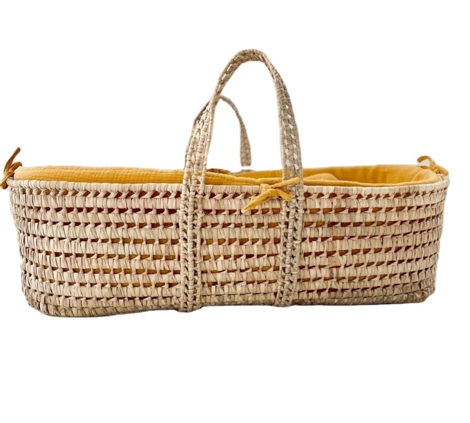 Natural seagrass baby nursery basket woven wicker baskets for baby