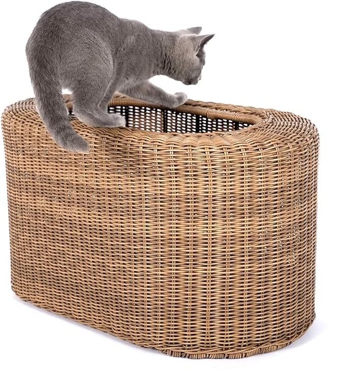 2023's Hottest Pet Accessory: Warm and Sturdy Handwoven Rattan House/Bed for Small Animals from Vietnam