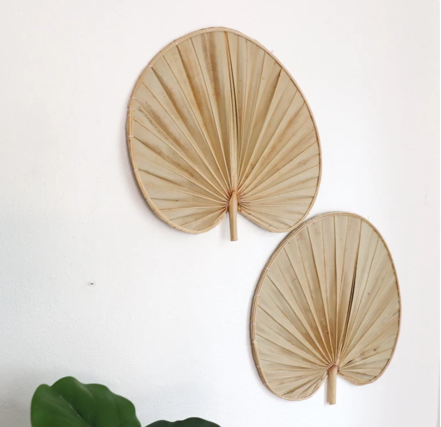 WALL HANGING /Palm Leaf Wall Art Wall Hanging/ Palm Wall Art-Wall fans Decor Wall Decor