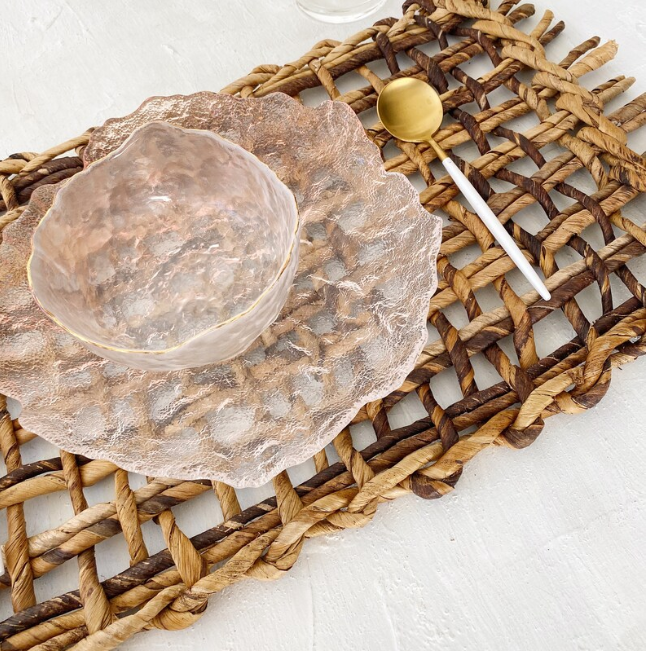 Must-Have for Retailers: Simple Style Rectangular Water Hyacinth Handcrafted Placemats Available for Wholesale from Vietnam