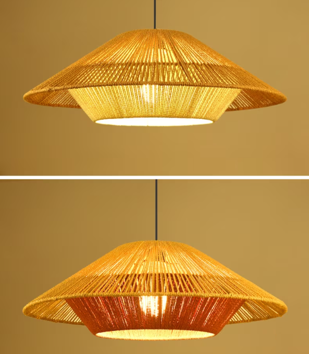 Rustic Ambiance Unique Design Lampshade/ Rattan Pendant Light From Vietnam ODm & OEM Wholesale